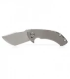 TuffKnives Custom Tanic Titanium Flipper Knife - Techni-Tanic