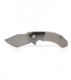 TuffKnives Custom Tanic Titanium Flipper Knife - Zirconium Bolster