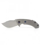 TuffKnives Custom Tanic Titanium Flipper Knife - Timascus