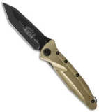 Microtech BAB Socom Delta Tanto Knife Brass (4" Black) 163-1BRT