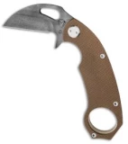 Medford TFK-1 Karambit Folding Knife Brown (2.375" Black) MKT