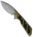 Microtech DOC Flipper Knife Green Aluminum (3.75" Bead Blast) 153-7OD