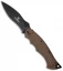 Blade-Tech Profili Folding Knife Earth Brown G-10 (4" Black Plain)