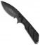 Microtech DOC Blackout Flipper Knife Aluminum Folder (3.75" Plain) 153-1T