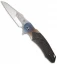 Broadwell Studios Custom Technes Folder LSCF/Blued Titanium Knife (4" Satin)
