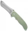 John Grimsmo The Norseman Flipper Green Titanium Knife (3.625" Plain) 108