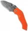 Sniper Bladeworks DMF Framelock Folder Orange G-10 Knife (3.5" Hamon)