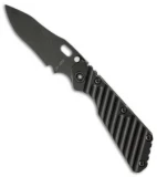 Strider Knives Duane Dwyer Custom SMF CC Knife Black Aluminum (3.9" Plain)