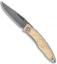 Chris Reeve Mnandi Knife Box Elder Burl Inlay Folder (2.75" Damascus)