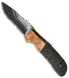 Burr Oak Knives Drop Point Knife LSCF Bronze (3.25" San Mai)
