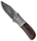 Burr Oak Knives First Responder Knife CF/Red G-10 (3.5" San Mai)