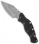 Sniper Bladeworks LPC Framelock Folder Black Knife (3.75" Bead Blast Plain)
