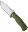 LionSteel SR2 Green Aluminum Folding Knife (3.125" Satin Plain)