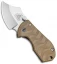 A.R.S. Flip Shank Folder Coyote Brown G-10 Knife (2" Stonewash)