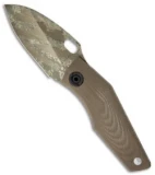 Strider SJ75 Mini Double Digi Titanium Framelock Knife w/ Coyote G10 (3" Plain)