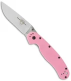 Ontario RAT Model 1 Liner Lock Knife Pink (3.625" Satin) 8865