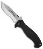 Emerson Mini CQC-15 SFS Knife Tanto w/ Wave (3.5" Stonewash Serr)