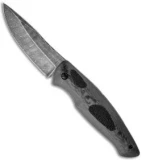 Olamic Cutlery Friction Folder Knife Carbon Fiber & Rayskin (3.5" Damascus)