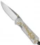 Chris Reeve Small Sebenza 21 Knife Gold Leaf CGG (2.94" Plain)