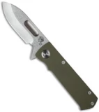 Medford TFF-4 Sub-Compact Frame Lock Knife OD/Tumbled (3.4" Stonewash) MKT