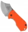 A.R.S. Flip Shank Folder Orange G-10 Knife (2" Stonewash)