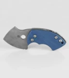 TuffKnives War Toad G-10 Blue Friction Folder Knife (2.1" Acid SW)
