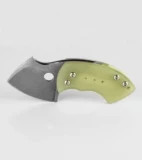 TuffKnives War Toad G-10 Glow Jade Friction Folder Knife (2.1" SW)