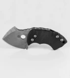 TuffKnives War Toad Black Integral Friction Folder Knife (2.1" Acid SW)