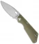 Strider Knives PT-CC Green G-10 Folding Knife (2.75" Stonewash Plain)