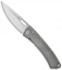 LionSteel TiSpine Folding Knife Matte Gunmetal Titanium (3.35" Satin) TS1