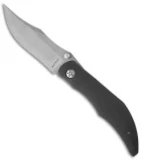 Alan Folts Custom Standard Sultan Folder Black G-10 Knife (3.75" Stonewash)