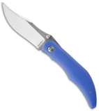 Alan Folts Custom Standard Sultan Folder Blue G-10 Knife (3.75" Two-Tone)
