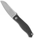 Alan Folts Custom Standard Utility Folder Black G-10 Knife (3.375" Two-Tone)