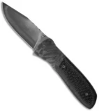Burr Oak Knives Scout Knife Damascus/Carbon Fiber (3.5" San Mai)