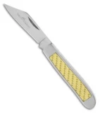 Camillus Yello-Jaket 1-Blade Peanut Folding Pocket Knife (2.25" Plain) 19061