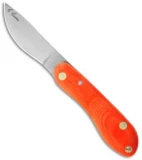 Scorpion Knives Chris Caine CC Folder Orange G10 Knife (3.375" Satin Plain)