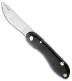 Scorpion Knives Chris Caine CC Folder Black Micarta Knife (3.375" Satin Plain)