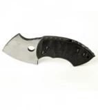 TuffKnives War Toad Carbon Fiber Friction Folder Knife (2.1" Satin/Acid)