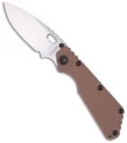 Strider SMF Coyote Brown G-10 Manual Folding Knife (3.9" Stonewash)