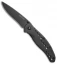 Kershaw Vapor II Frame Lock Knife Black SS (3.5" Black Plain)