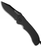 Ontario OKC Joe Pardue Utilitac II Folding Knife JPT-3R (3.5" Black Plain) 08902