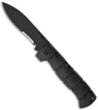 Ontario OKC Spec Plus Folder Drop Point Knife (4" Black Serr) 8557S