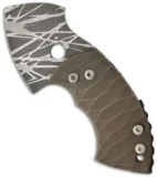 TuffKnives War Toad Friction Folder Knife Ropes Reptilian Full Ti (2.1" Plain)