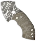 TuffKnives War Toad Friction Folder Knife Full Ropes Pattern Ti (2.1" Plain)