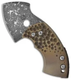 TuffKnives War Toad Friction Folder Knife Crater Bronze Ti (2.1" Plain)