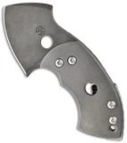 TuffKnives War Toad Friction Folder Knife Hole Ti (2.1" Plain)
