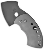 TuffKnives War Toad Friction Folder Knife Drilled Smooth Ti (2.1" Plain)