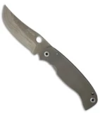 Farid Knives Custom K2 Knife Titanium Framelock S90V (4.5" San Mai Damascus)