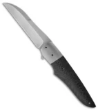 Jason Clark Custom Wharncliffe Hybrid Flipper Carbon Fiber Knife (3.5" Matte)