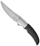 Jason Clark Custom Up-Swept Flipper Carbon Fiber Knife (3.75" Matte)